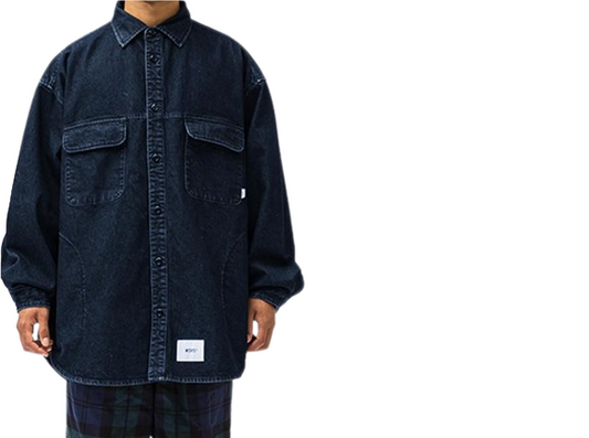 WTAPS-Veste en jean vintage multi-poches