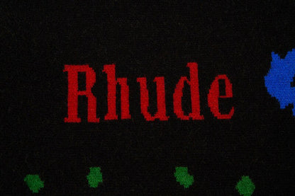 RHUDE Harajuku High Street Couple rétro Jacquard partout impression cajou fleur