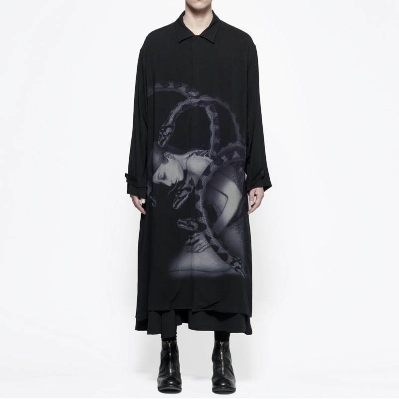 YOHJI YAMAMOTO japon style coréen chemise longue surdimensionnées