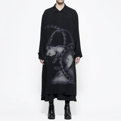 YOHJI YAMAMOTO japon style coréen chemise longue surdimensionnées