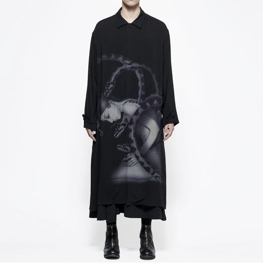 YOHJI YAMAMOTO japon style coréen chemise longue surdimensionnées