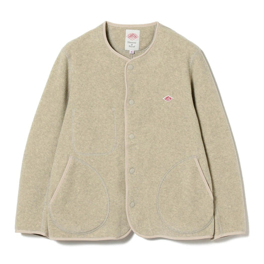 BEAMS mode français simple pull en laine casual manteau sans col