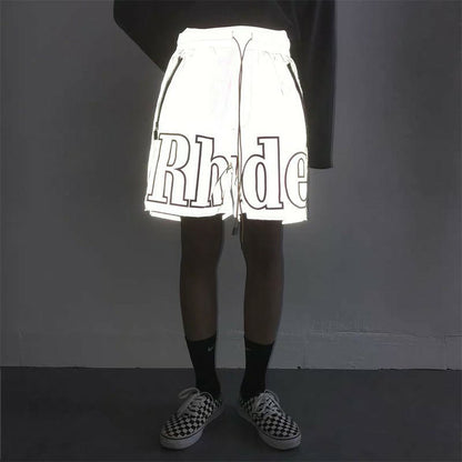 RHUDE Short à logo imprimé homme