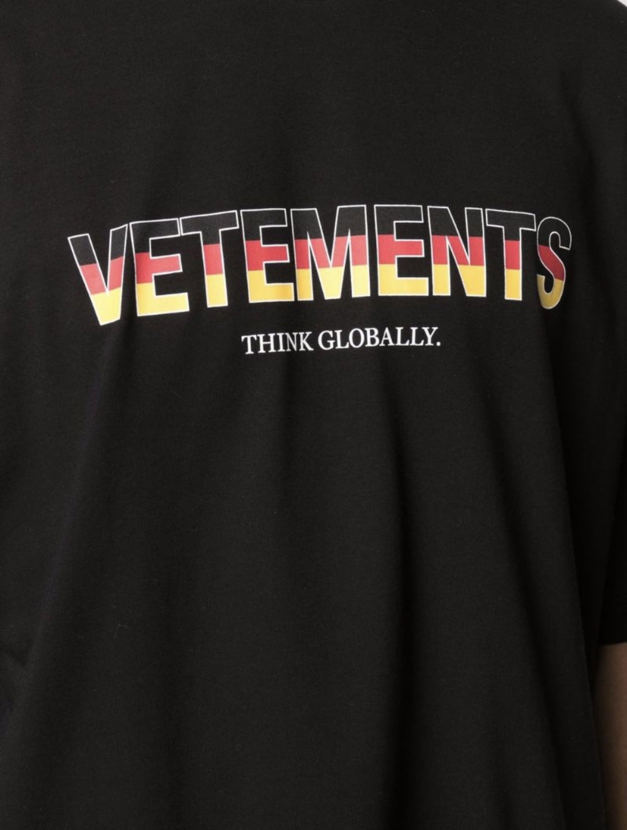 VETEMENTS T-shirt pour hommes surdimensionné décontracté Pur coton