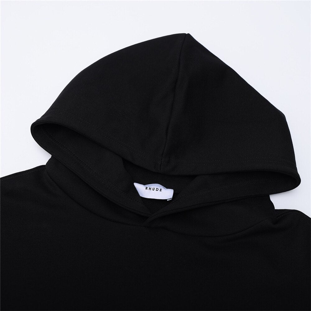 RHUDE chenille patch broderie lettre Hoodies