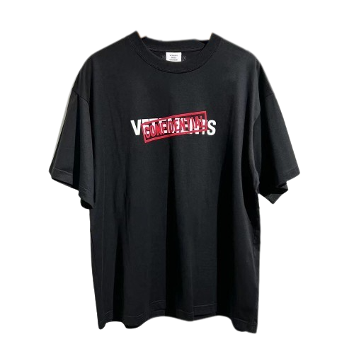 VETEMENTS T-shirt Casual Broderie Surdimensionné Streetwear