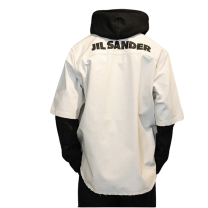 JIL SANDER chemises en lin Kanye West Hip Hop Streetwear Vintage ample surdimensionné hauts mode chemise hawaïenne