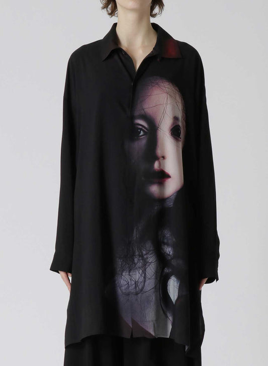 YOHJI YAMAMOTO style japon coréen chemise longue surdimensionnées