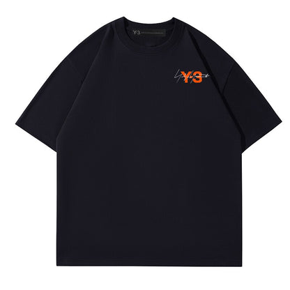 YOHJI YAMAMOTO Y-3  japanese Fashion Summer T-shirts à manches courtes