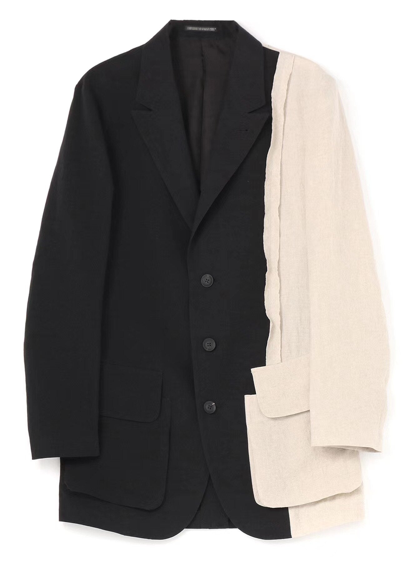 YOHJI YAMAMOTO Japon Style coréen costume de loisirs Cotton, Lin en surdimensionnés