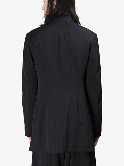 YOHJI YAMAMOTO costume unisexe décontracté Blazer Lead a dog oversize