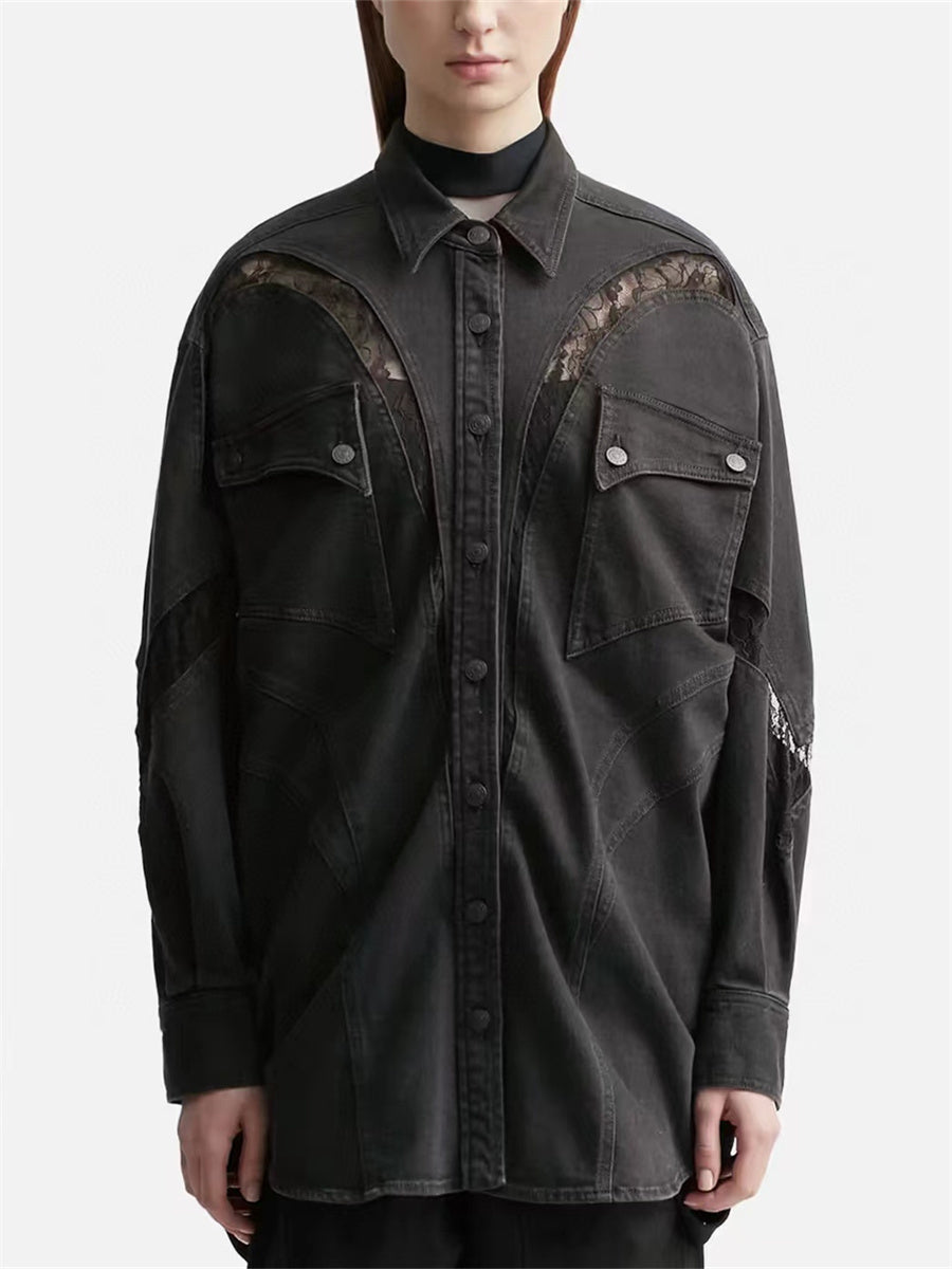 MUGLER chemise d'inspiration western