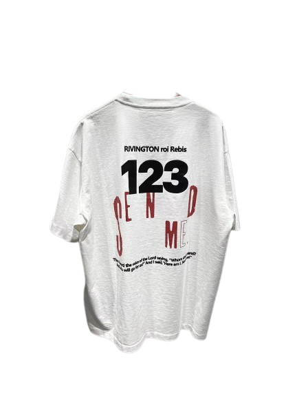 RRR123 Logo imprimé Vintage graphique t-shirts haut polyvalent t-shirts Streetwear