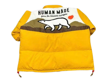 HUMAN MADE Ours Polaire Bas Coton Col Montant Bouton Zip