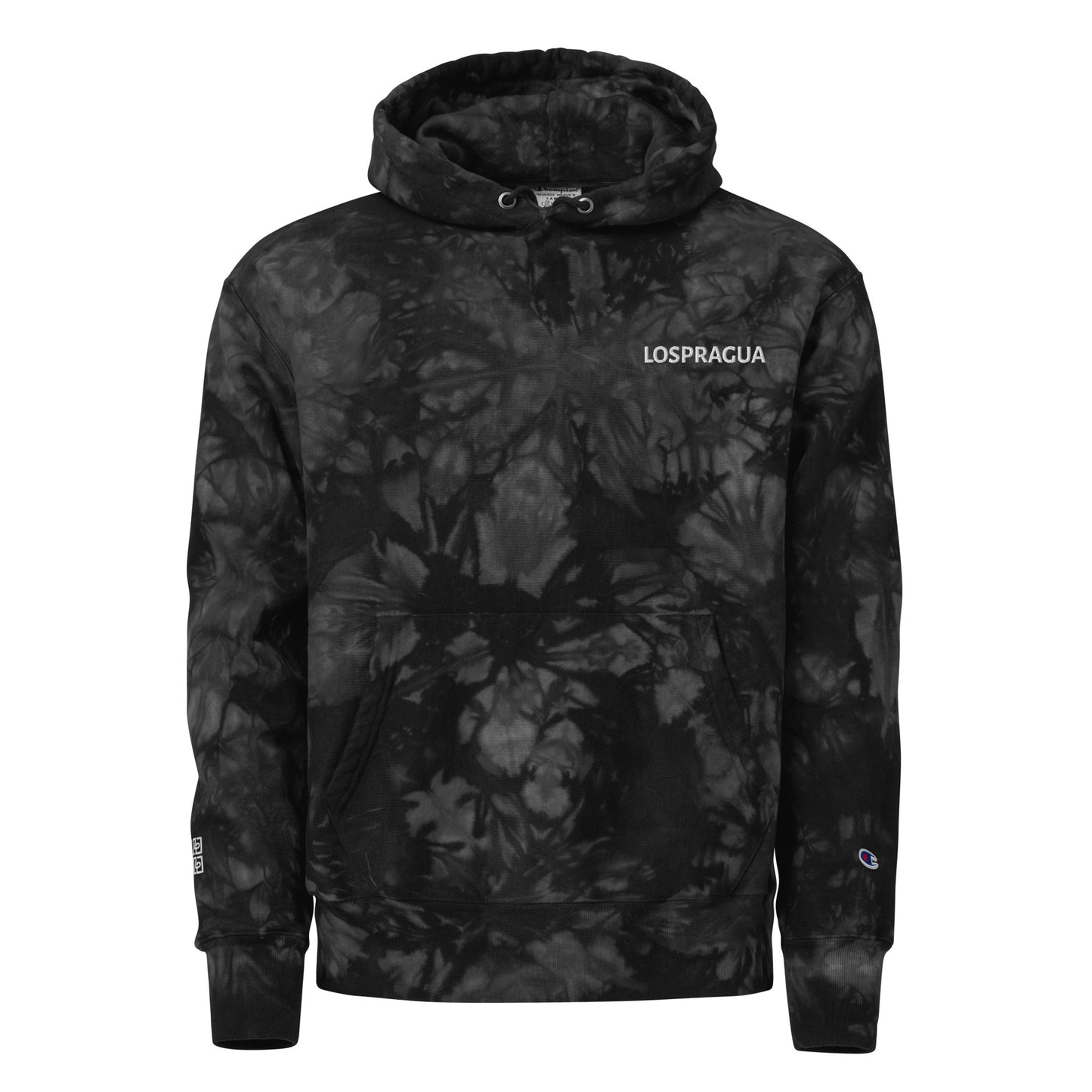 Sweat à capuche LOSPRAGUA X CHAMPION unisexe tie-dye