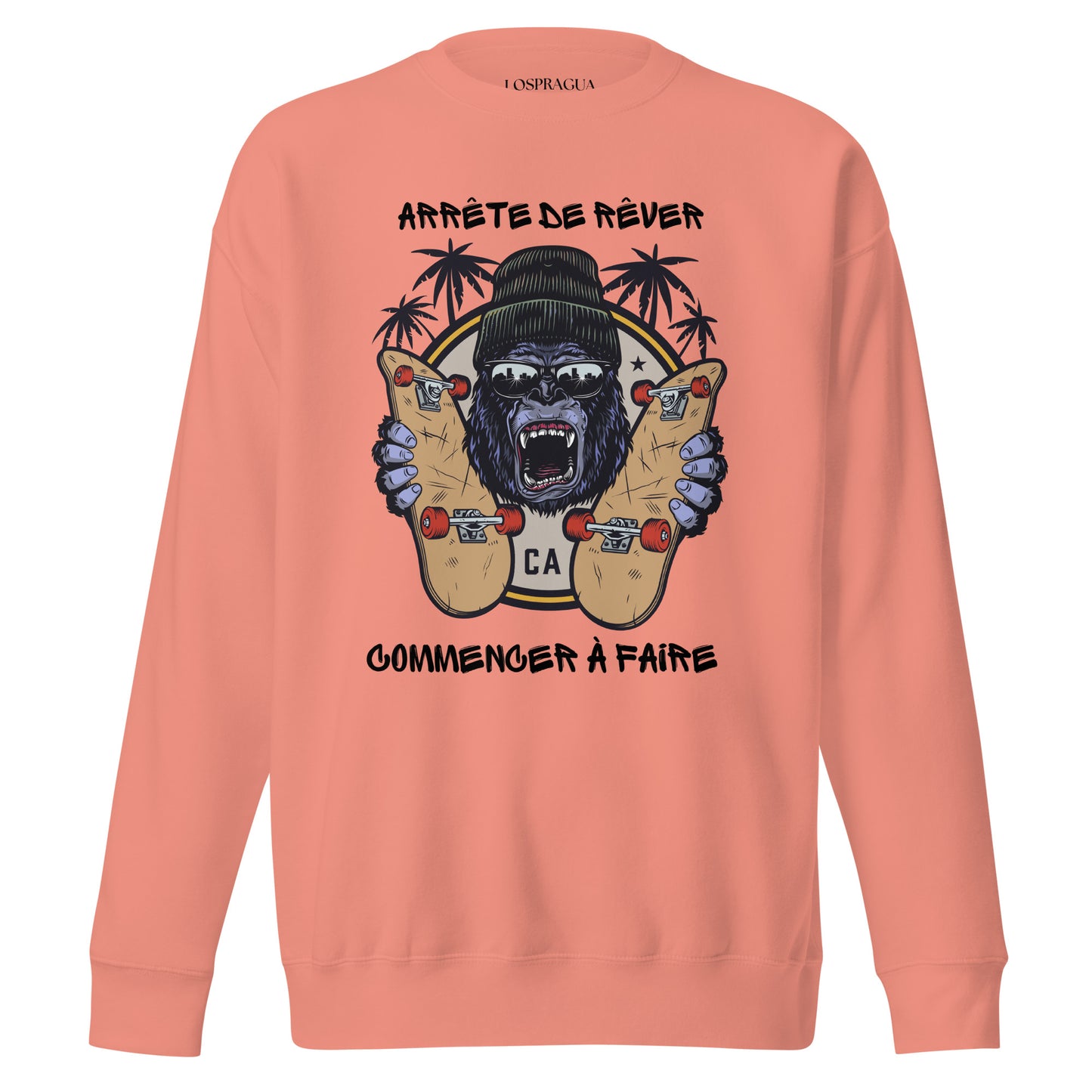 Sweatshirt LOSPRAGUA Unisex  Arrête de rêver