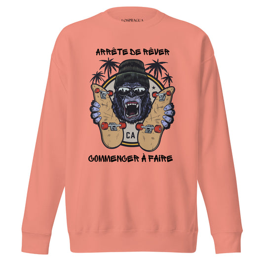 Sweatshirt LOSPRAGUA Unisex  Arrête de rêver