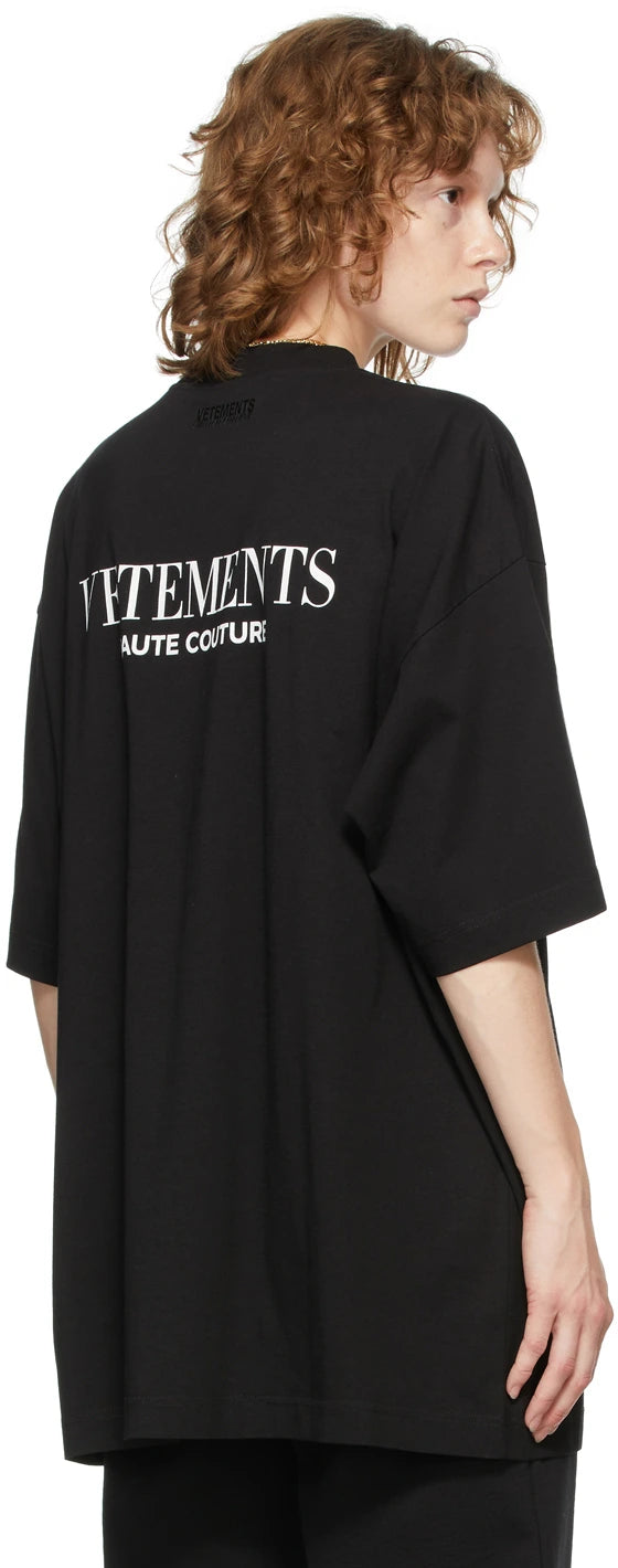 VETEMENTS T-shirt 'Fashion Is My Profession' noir