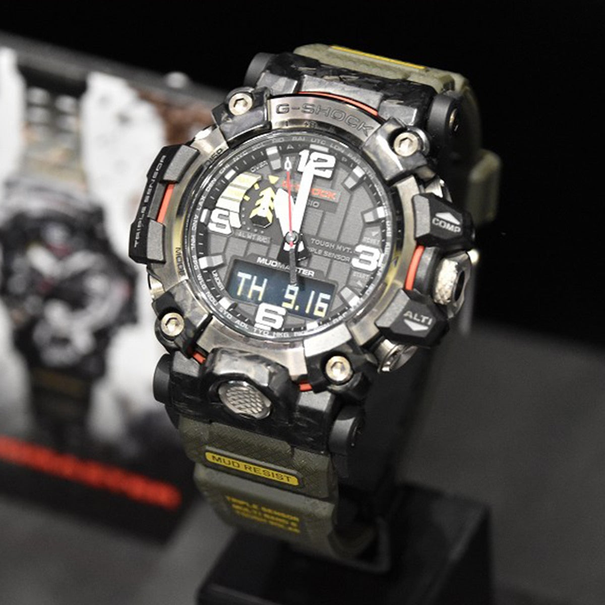 CASIO G-SHOCK top marque Fibre de carbone étanche à la poussière mouvement de boue ensemble de luxe 200m Montre de sport de plongée étanche