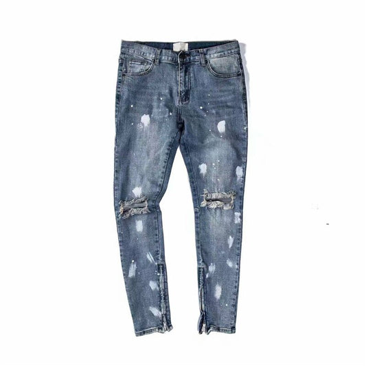 DARK ICON Jeans pour hommes Pantalon en jean Homme Bleu