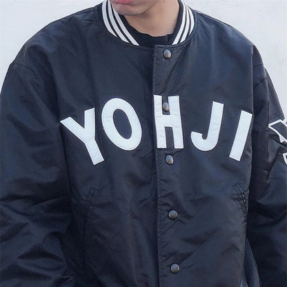 YOHJI YAMAMOTO Y-3 uniformes De Baseball Manteau Décontracté Veste En Coton