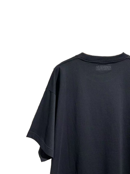 VETEMENTS T-shirt Casual Broderie Surdimensionné Streetwear