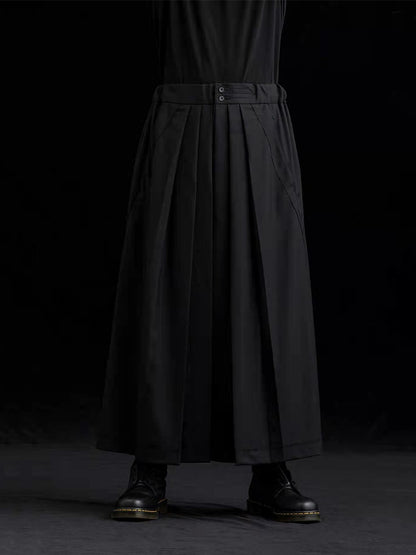 YOHJI YAMAMOTO Pantalon Kendo style japonais Culottes pantalons Owens unisexe