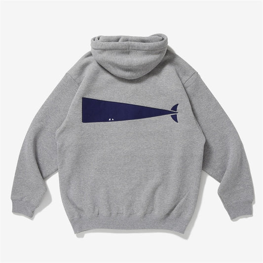 DESCENDANT DCDT Baleine Broderie Logo Fallow Baggy Socket Hoodie Pour Hommes Et Femmes