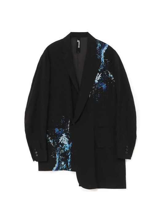 YOHJI YAMAMOTO Conception d'asymétrie bilatérale Blazers unisexes Blazers GroundY surdimensionnée