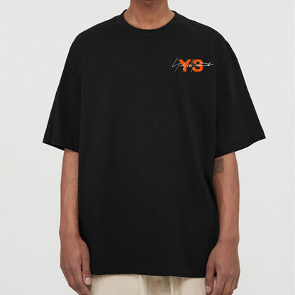 YOHJI YAMAMOTO Y-3  japanese Fashion Summer T-shirts à manches courtes