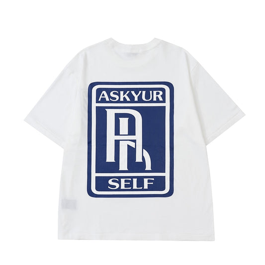 ASKYURSELF Streetwear T-shirt vintage surdimensionné décontracté Kanye West