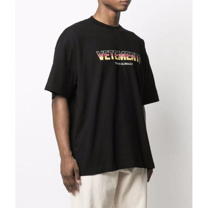 VETEMENTS T-shirt pour hommes surdimensionné décontracté Pur coton