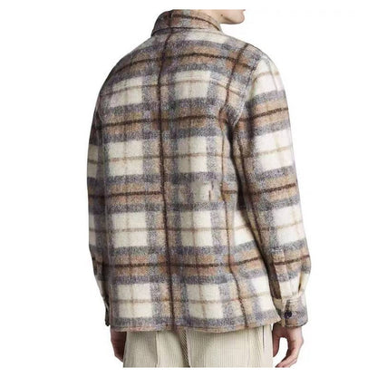 CACTUS JACK Hip Hop surdimensionné polaire treillis chemise veste manteau hommes & femmes épais Baggy à manches longues laine Plaid vestes automne et hiver