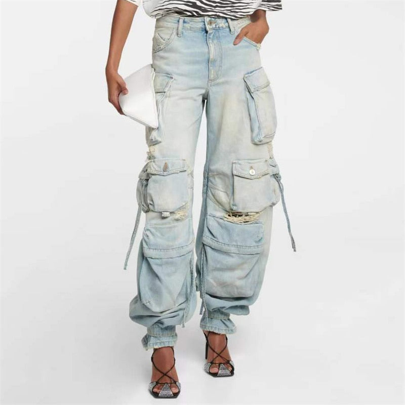 THE ATTICO Jean cargo Fern