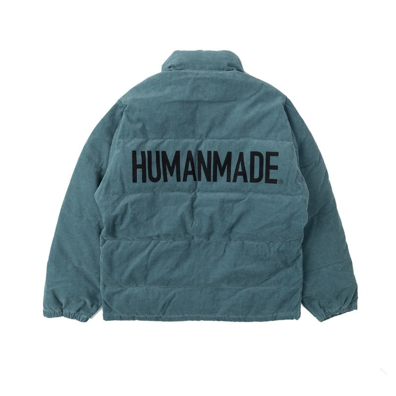 HUMAN MADE Corduroy Coton-rembourré Vêtements Épais Baggy Fallow Rétro Veste Pour Hommes Et Femmes