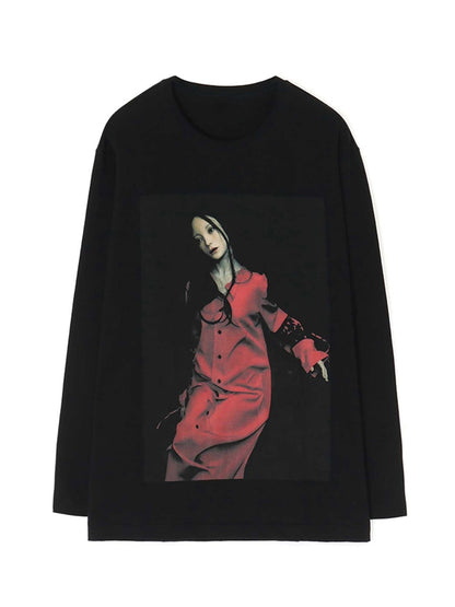 YOHJI YAMAMOTO T-shirt surdimensionnés hauts à manches longues streetwear unisexe