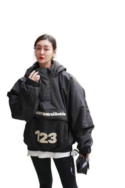 RRR123 - FASTER PARKA Fashion Warm Letter Logo Imprimer rembourrés