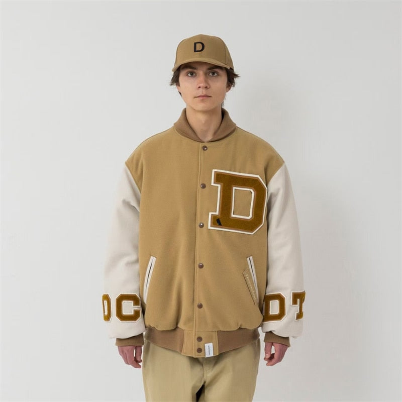 DESCENDANT  veste universitaire squad broderie baseball coton